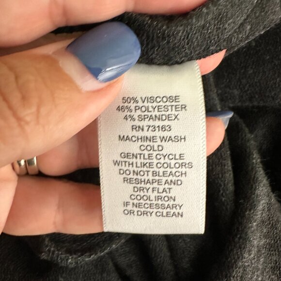 2/$24 NWT Cable & Gauge Cowl Neck Sweater Black Medium #A0514 TRB3 - Picture 6 of 10